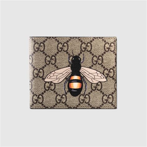 bee print gucci wallet|Gucci bee wallet women's.